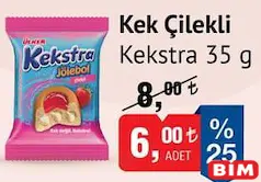 ÜLKER KEKSTRA KEK ÇİLEKLİ 35 G